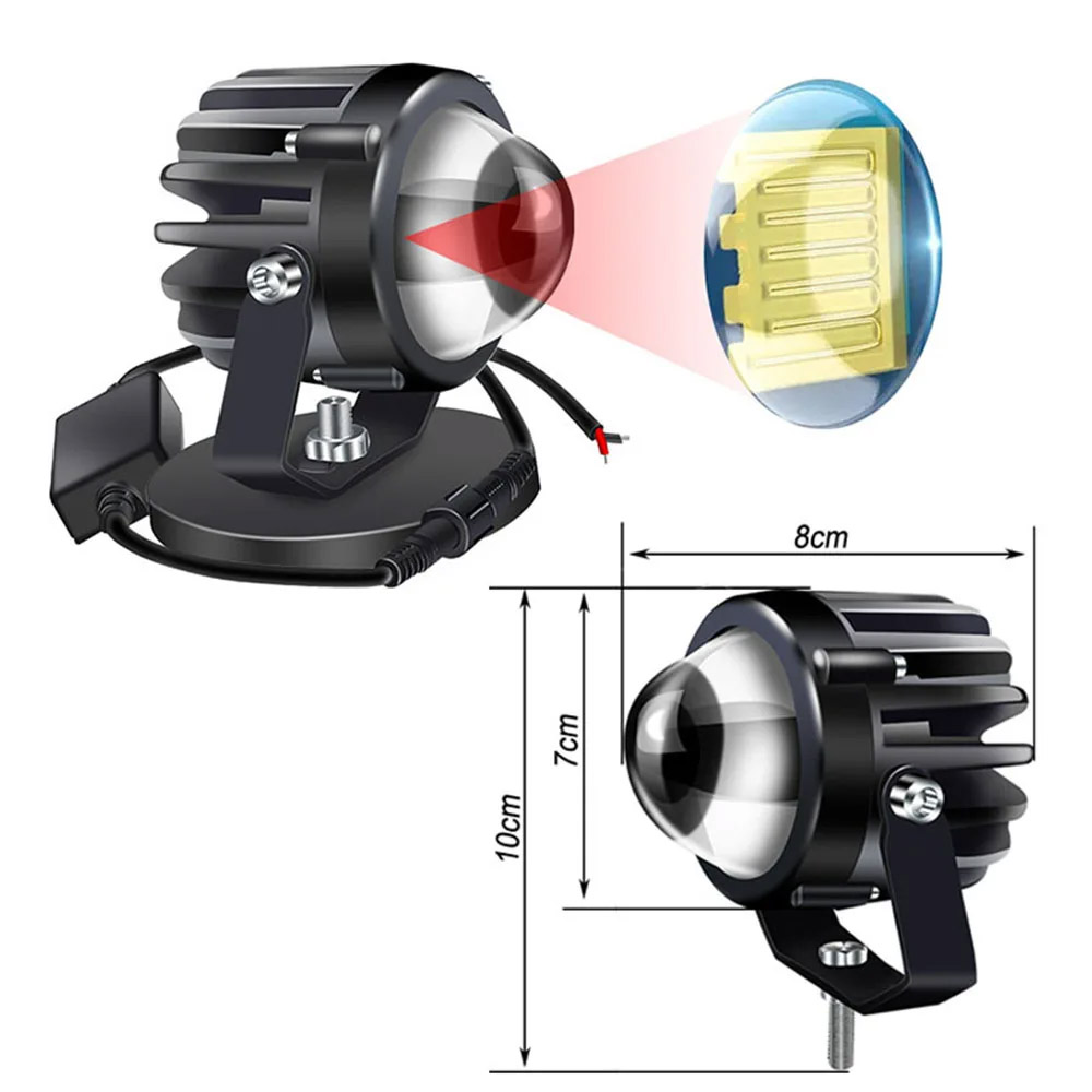 Projetor de motocicleta luz la - Laser Focus Lens avaliação e preço