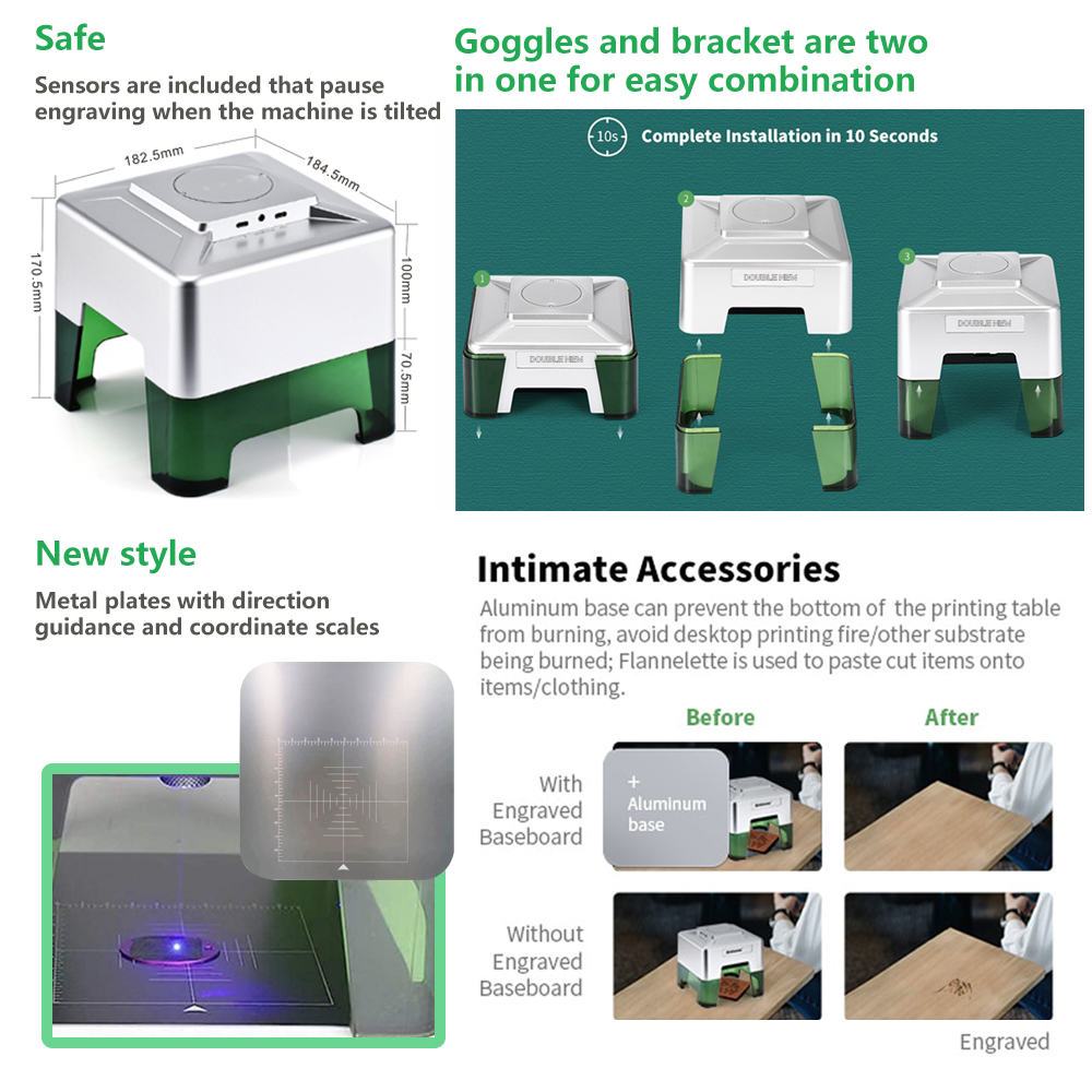 Mini Gravador a Laser 3W Portá - Industrial Handheld Laser Engraver avaliação e preço
