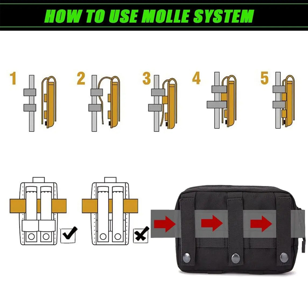 Bolsa Tática Compacta de Nylon - Industrial Laser Tool avaliação e preço
