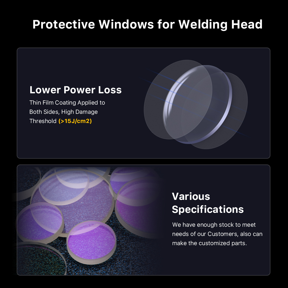 1/10/50/100 peças janelas prot - Industrial Laser Welder avaliação e preço