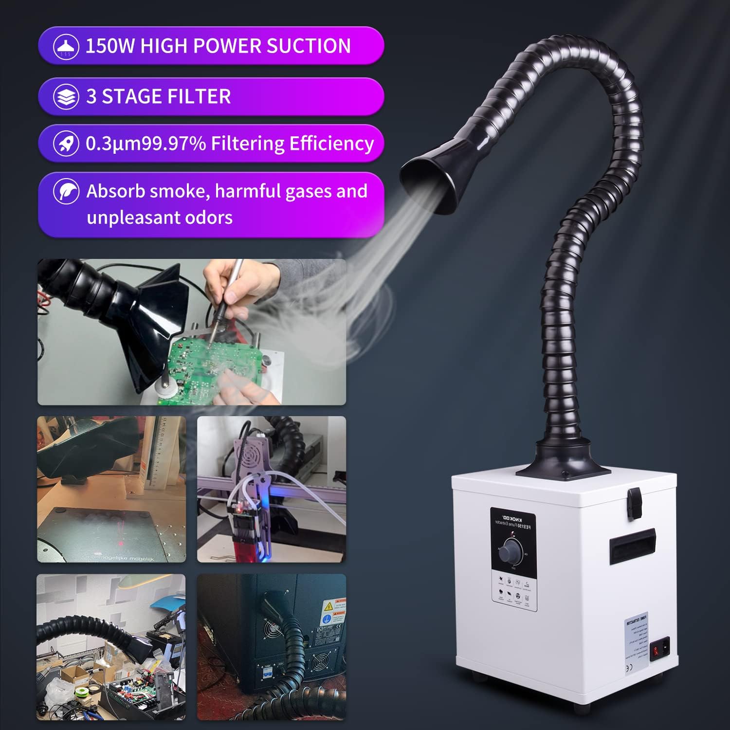 Extrator de Fumaça a Laser Ind - Industrial Laser Printing avaliação e preço