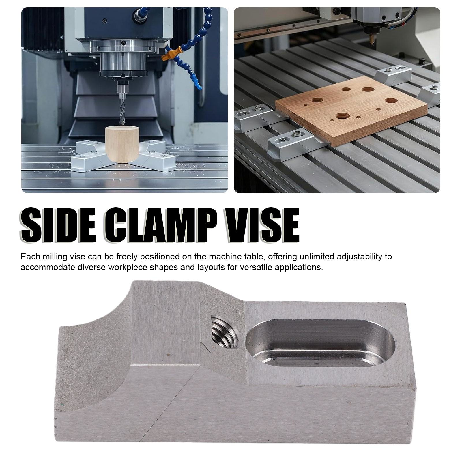2 Peças Morsa de Fixação Later - Cnc Milling Machine avaliação e preço
