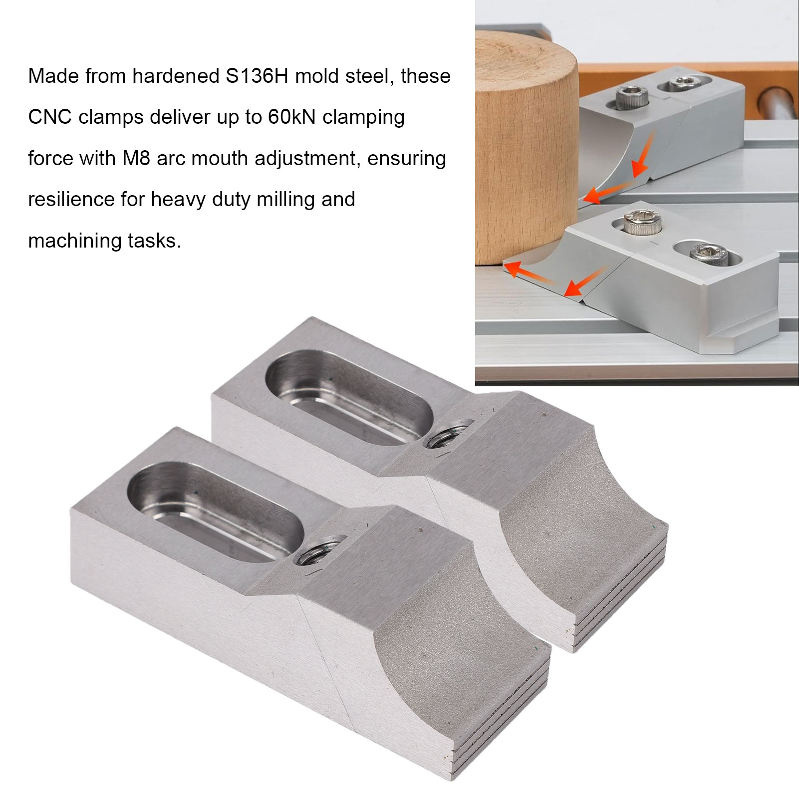 2 Peças Morsa de Fixação Later - Cnc Milling Machine avaliação e preço