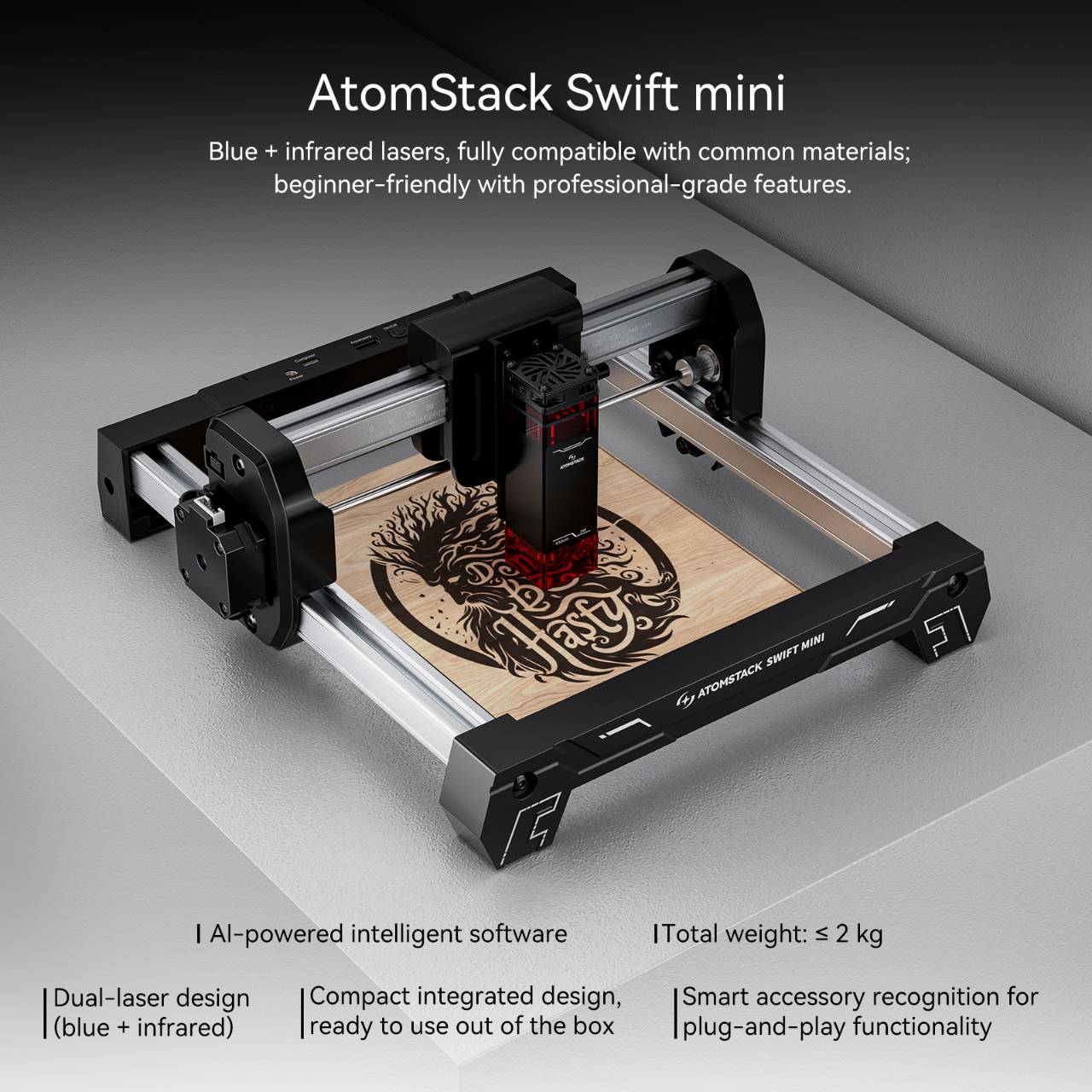 ATOMSTACK Swift Mini Gravador  - Industrial Laser Printing avaliação e preço