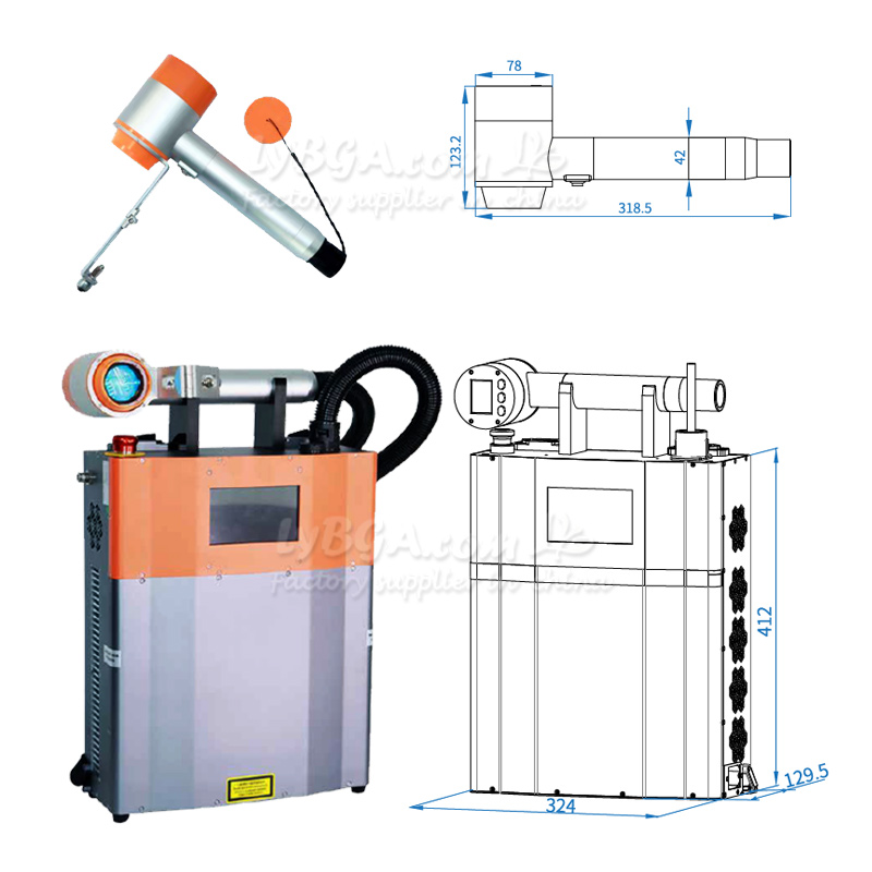 LY-LCG100A 100W Máquina de lim - Industrial Laser avaliação e preço