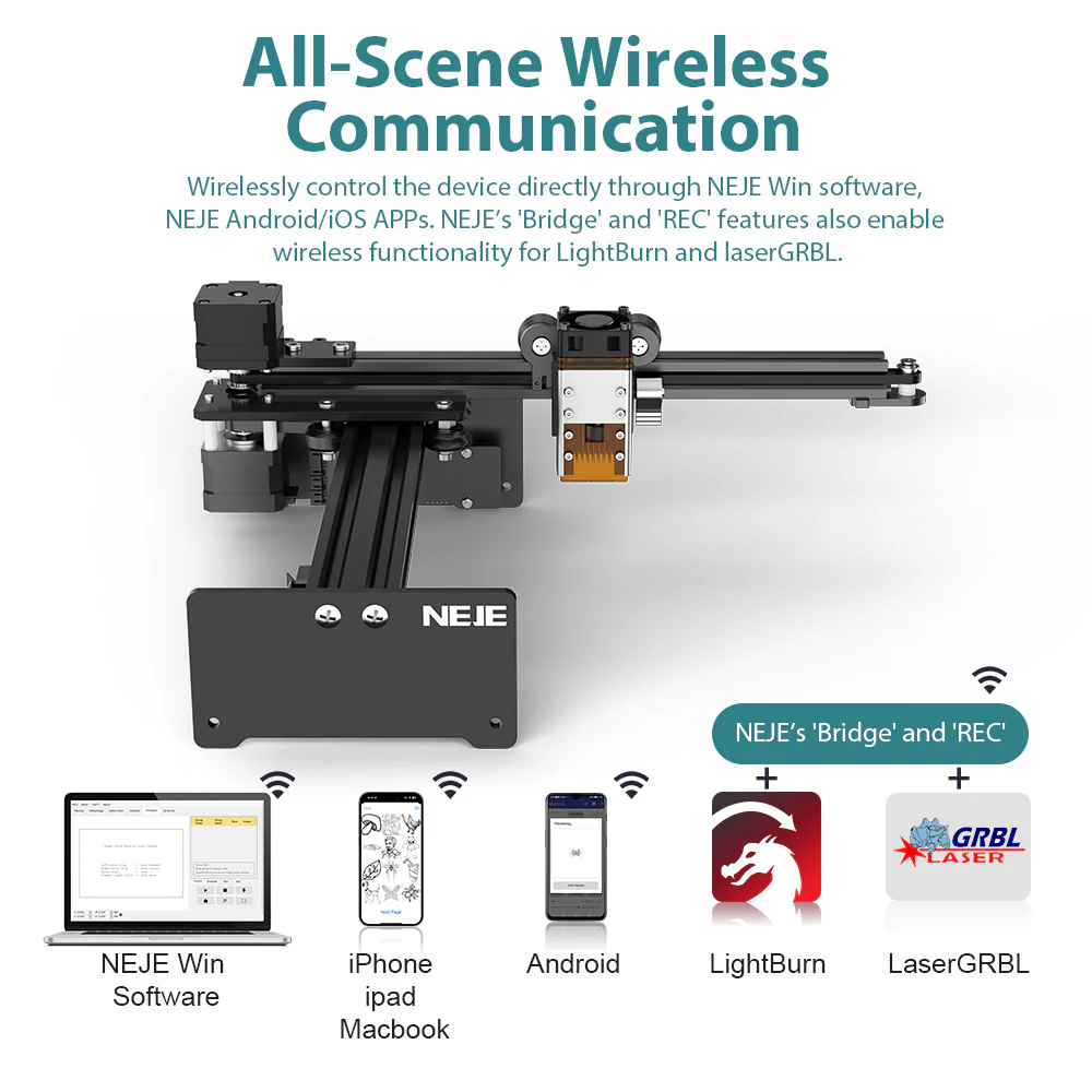 NEJE 5 A40630 20W Gravador a L - Industrial Handheld Laser Engraver avaliação e preço